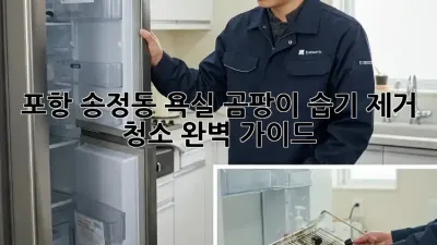 포항 송정동 욕실 곰팡이, 습기 제거 청소 완벽 가이드