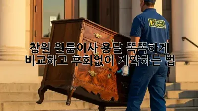 창원 원룸이사, 용달 똑똑하게 비교하고 후회없이 계약하는 법 🚚