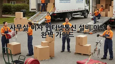 사무실 이사? 인터넷/통신 설비 이전 완벽 가이드!